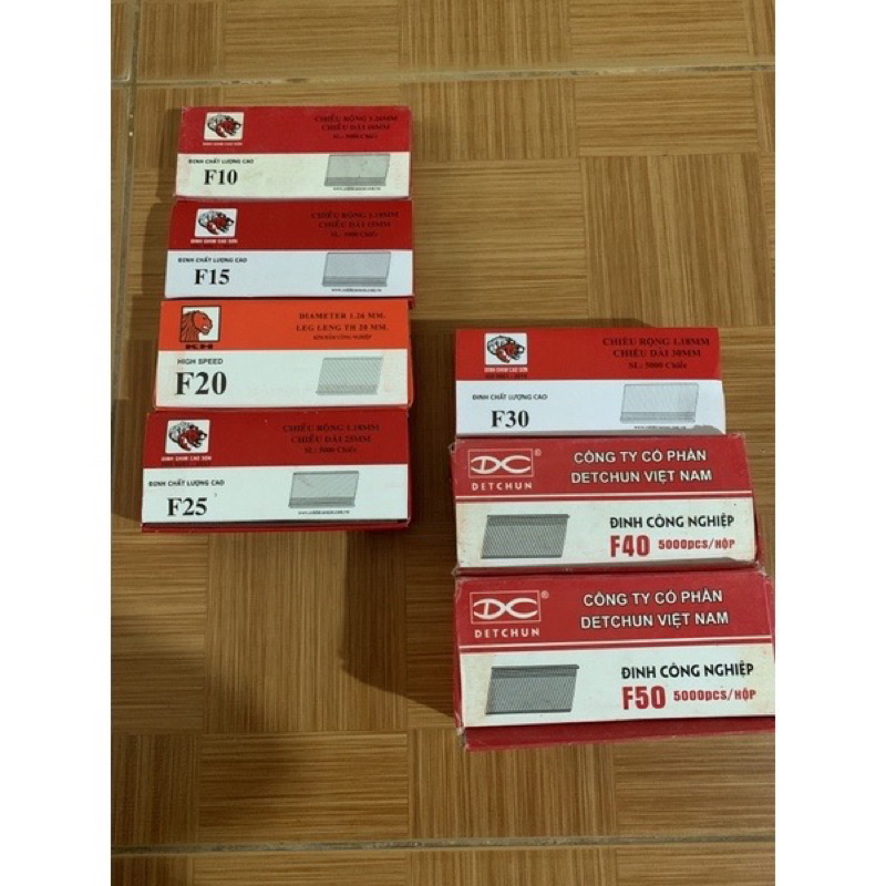 Đinh ghim T38- T50, Ghim F40-F50 kim bấm súng hơi