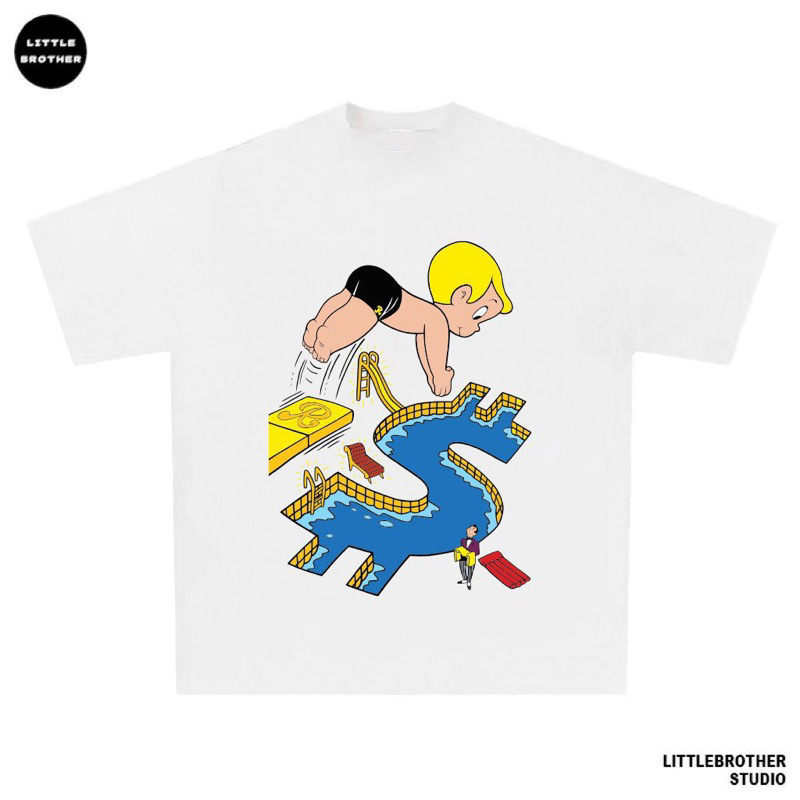Áo thun Richbaby unisex from rộng 100% cotton
