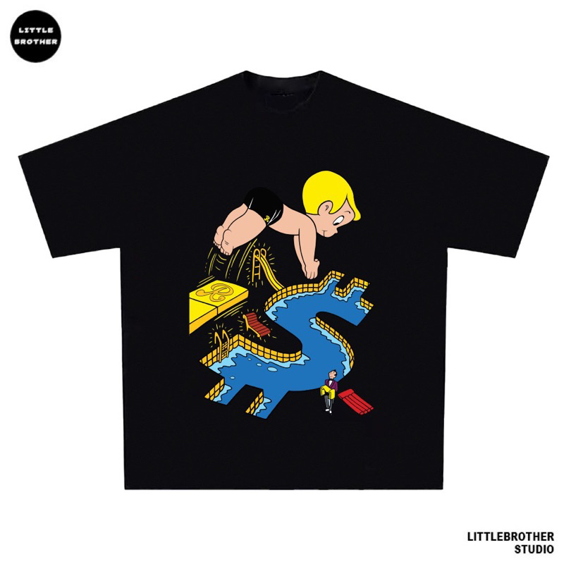 Áo thun Richbaby unisex from rộng 100% cotton