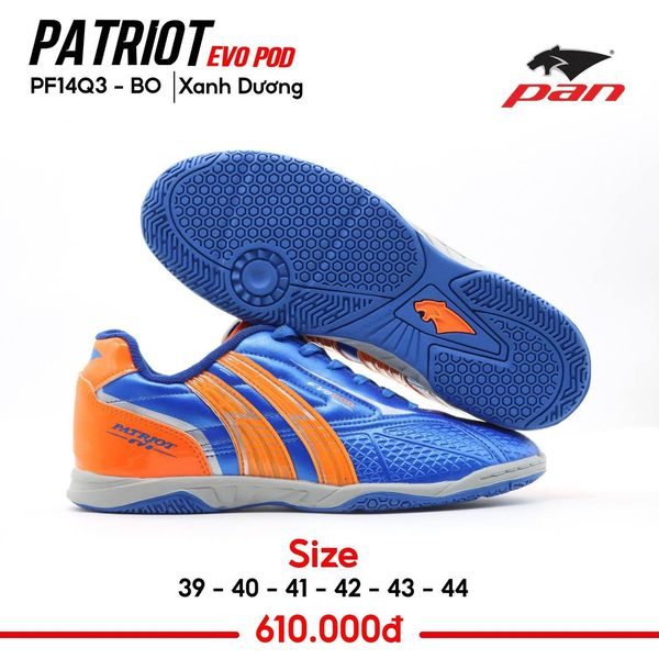 MỚI - Giày Đá Bóng Futsal Pan Patriot EVO Pod IC