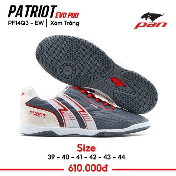 MỚI - Giày Đá Bóng Futsal Pan Patriot EVO Pod IC