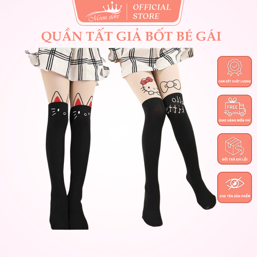 Quần tất giả boots hình đáng yêu cho bé, có size 3-13 tuổi TE03