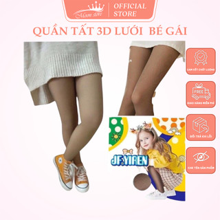 Quần tất 3D giả lưới trẻ em đánh lừa thị giác cho bé gái size từ 3-12 tuổi TE2