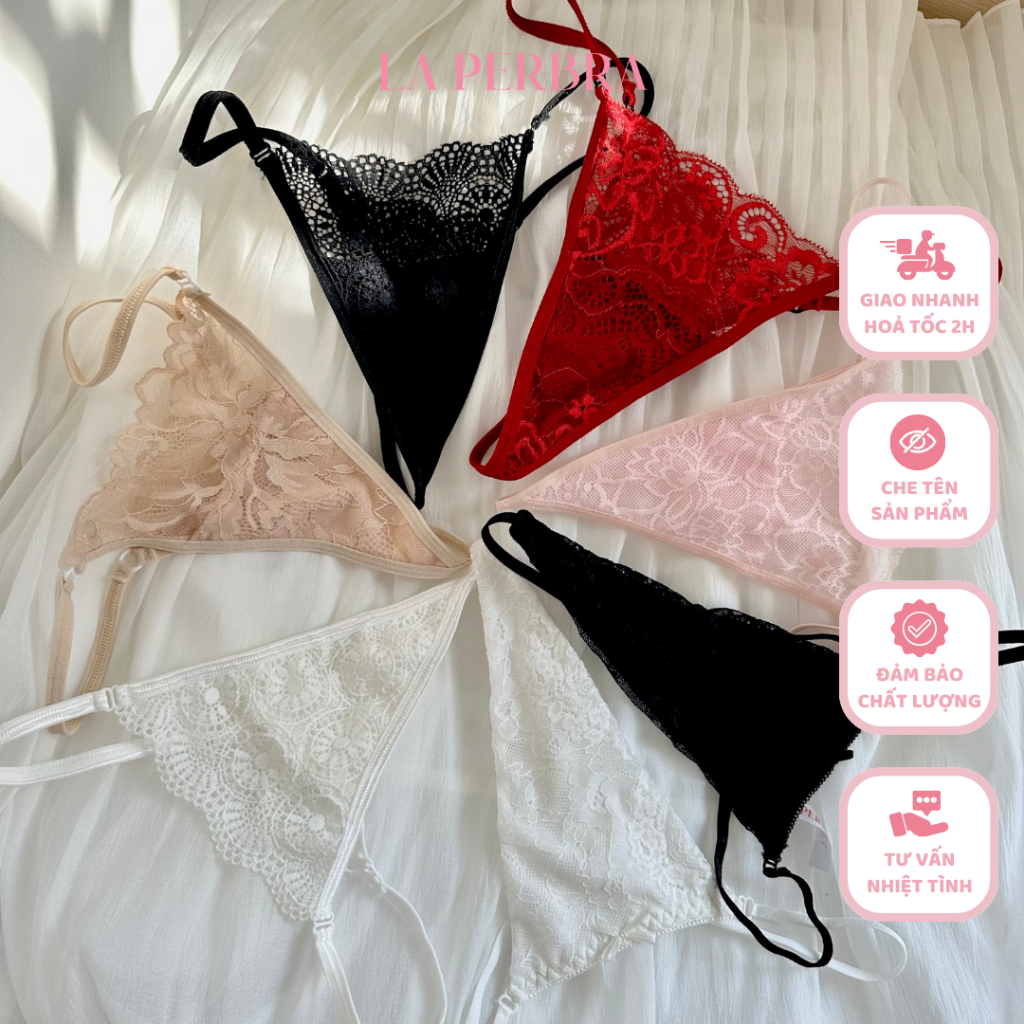 Quần Lọt Khe Ren Nữ Dây Hông Sexy Quần Lót Nữ Thiết Kế Gợi Cảm La Perbra Tổng Hợp