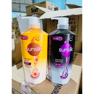 Dầu xã sunsilk chai 640g mềm mượt diệu kỳ , óng mượt rạng ngời