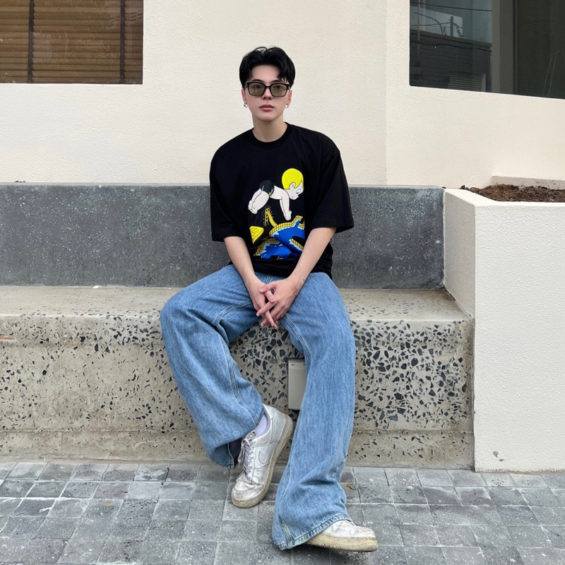Áo thun Richbaby unisex from rộng 100% cotton