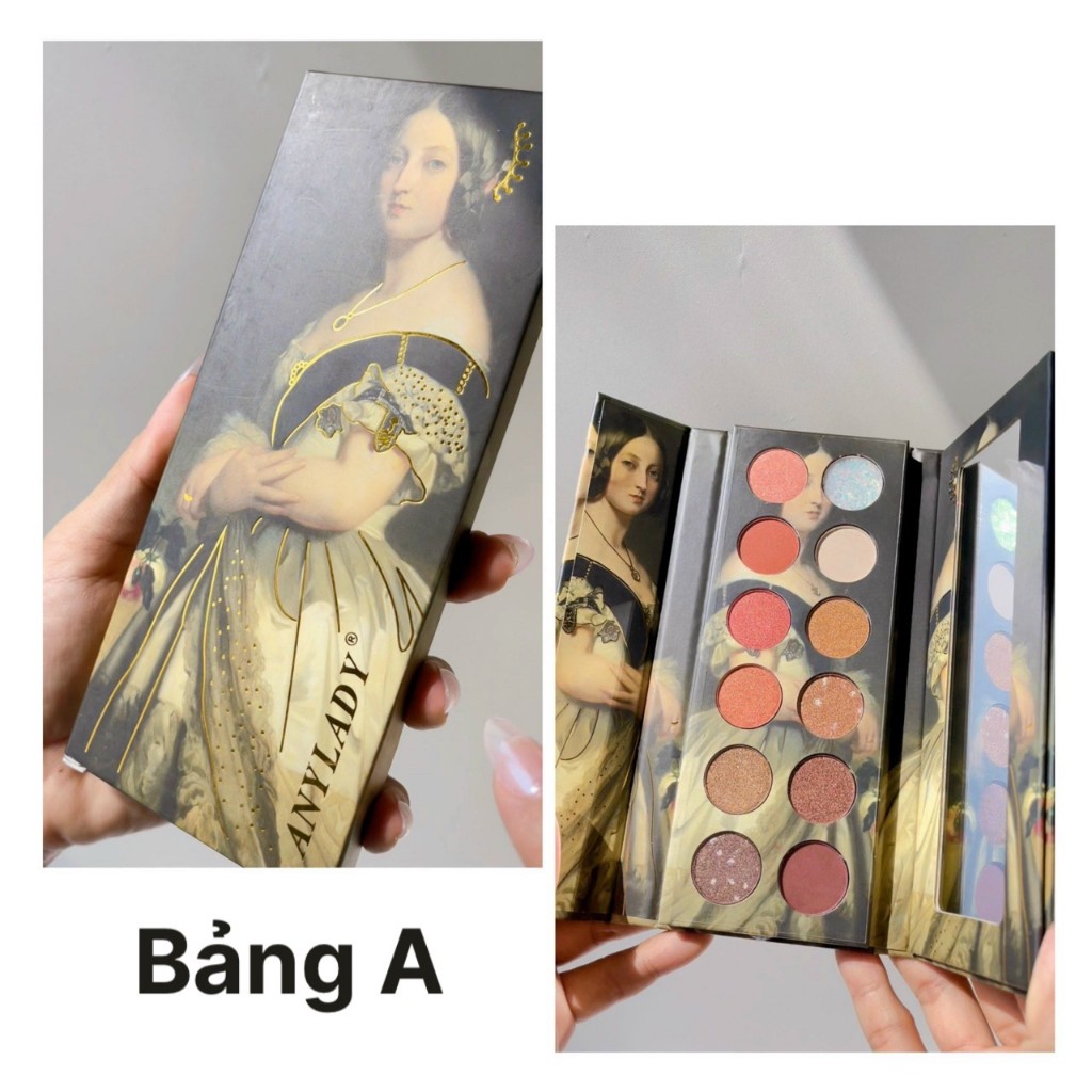 Bảng mắt lì & nhũ hoàng gia ANY LADY Art Silky Eyeshadow Palette 18g