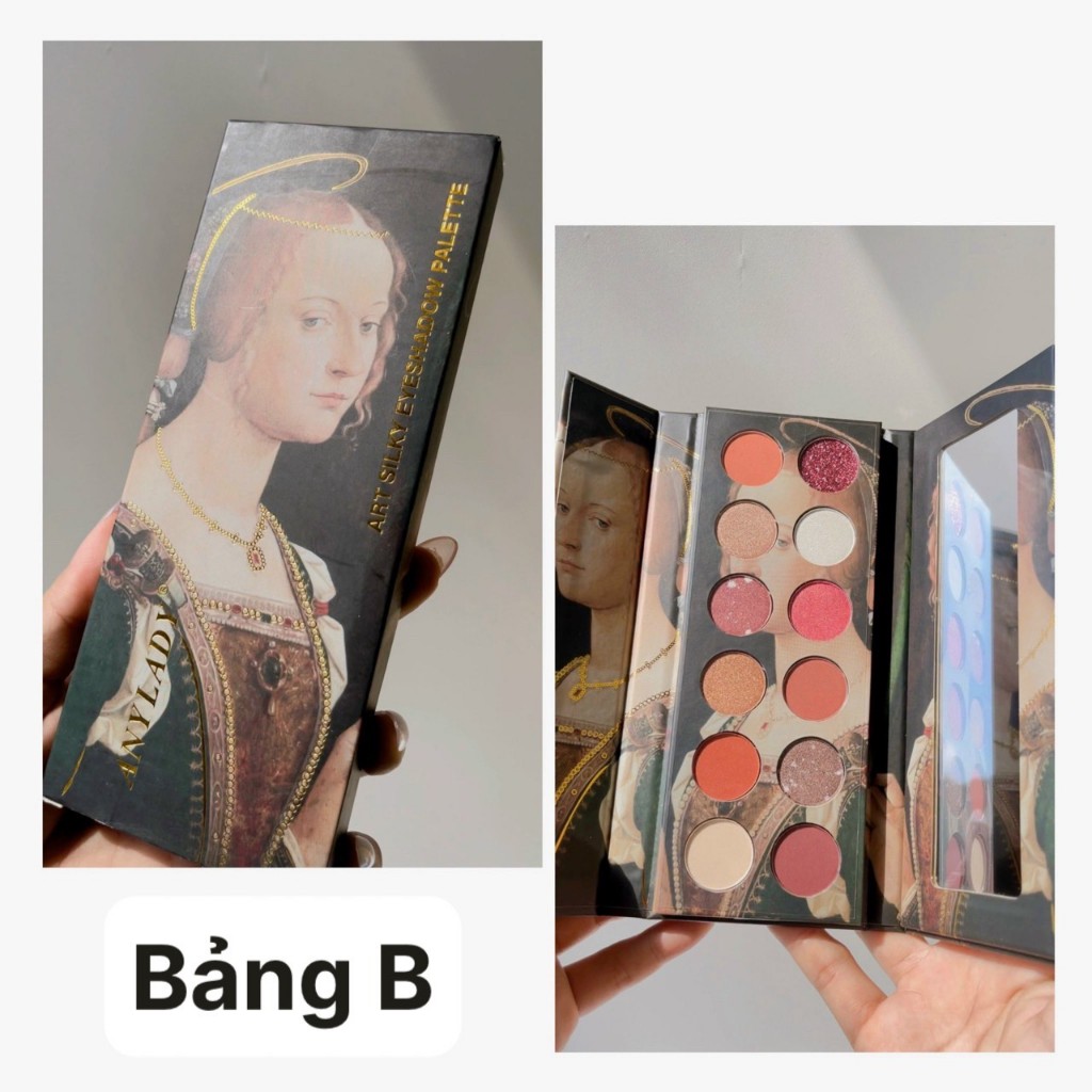 Bảng mắt lì & nhũ hoàng gia ANY LADY Art Silky Eyeshadow Palette 18g