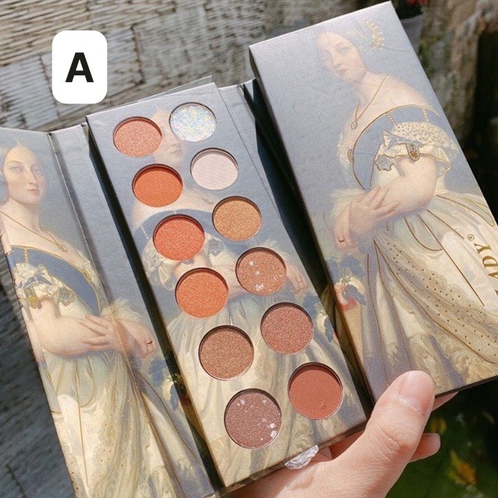 Bảng mắt lì & nhũ hoàng gia ANY LADY Art Silky Eyeshadow Palette 18g