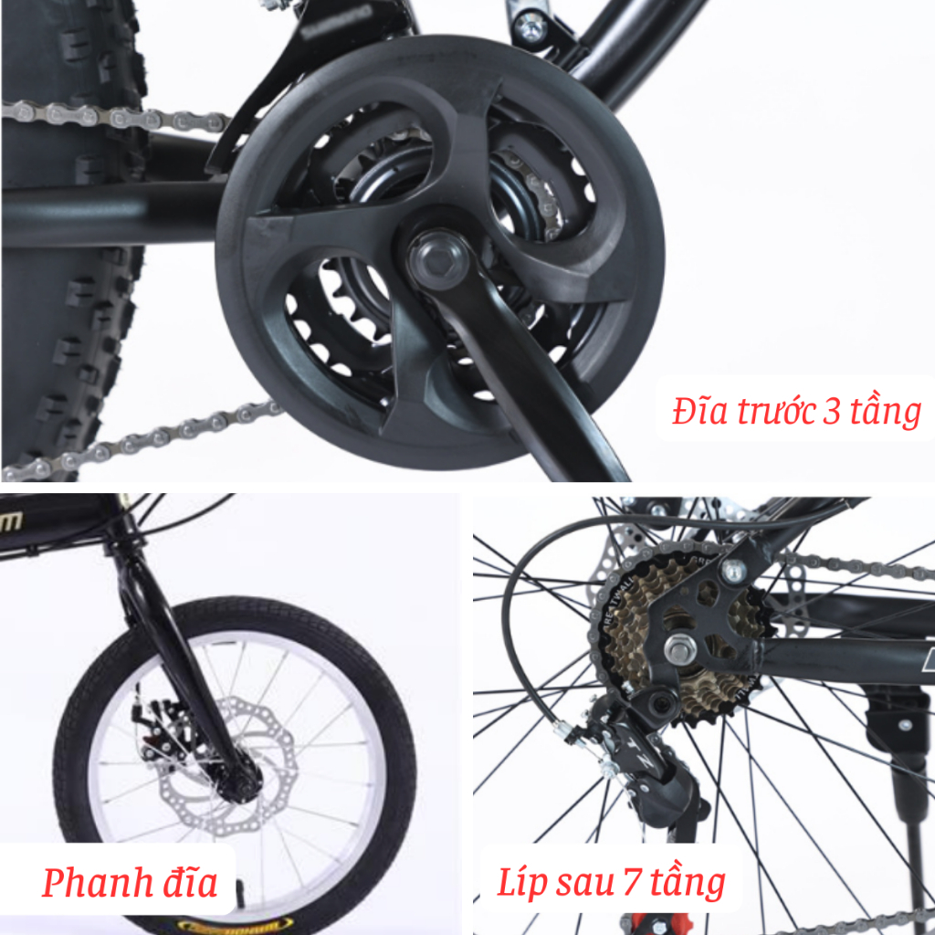 Xe đạp thể thao Lauxjack, Xe đạp ngoài trời Lauxjack gập mini, xe đạp dã ngoại