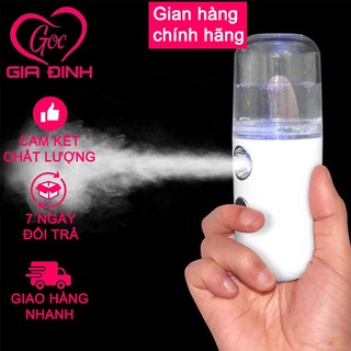 Máy xông mặt xịt khoáng nano mini phun sương dưỡng da sạc điện