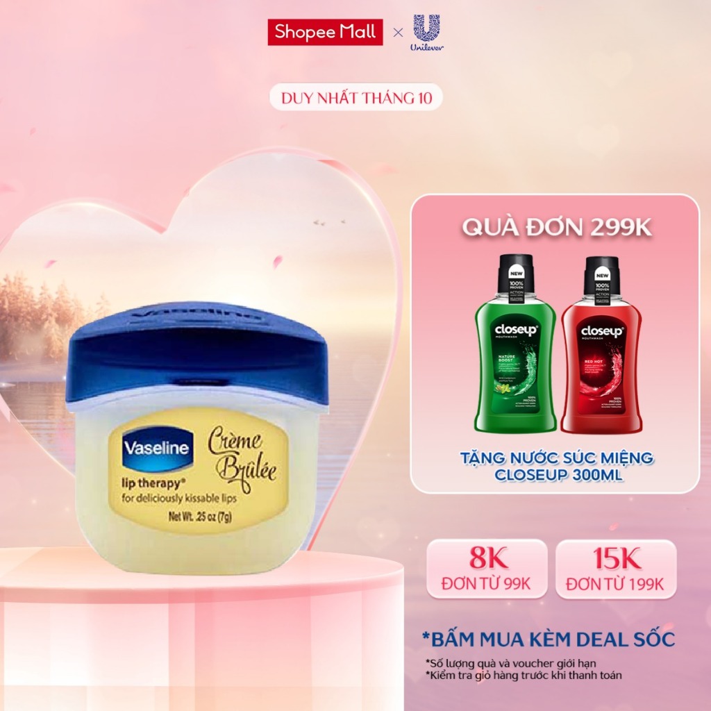 Sáp Dưỡng Môi Ngọt Ngào Vaseline Lip Therapy Creme Brulee 7g