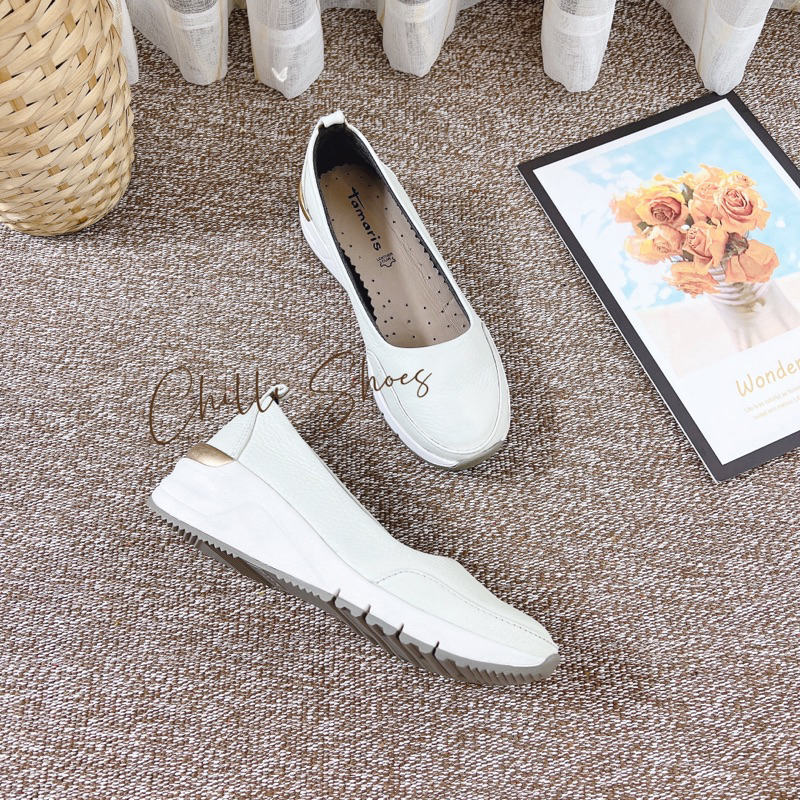 Slip on da thật đế xuất dư - 1082