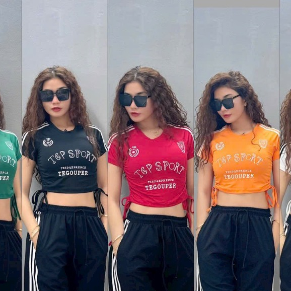 Áo Tập Thể Thao Nữ Áo Croptop Aerobic Yoga Gym - Thun Lạnh Cao Cấp
