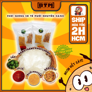 BTPS Sa Tế Muối Nhuyễn Tỏi Phi/Hành Phi gói 85Gr - Bánh Tráng BTM