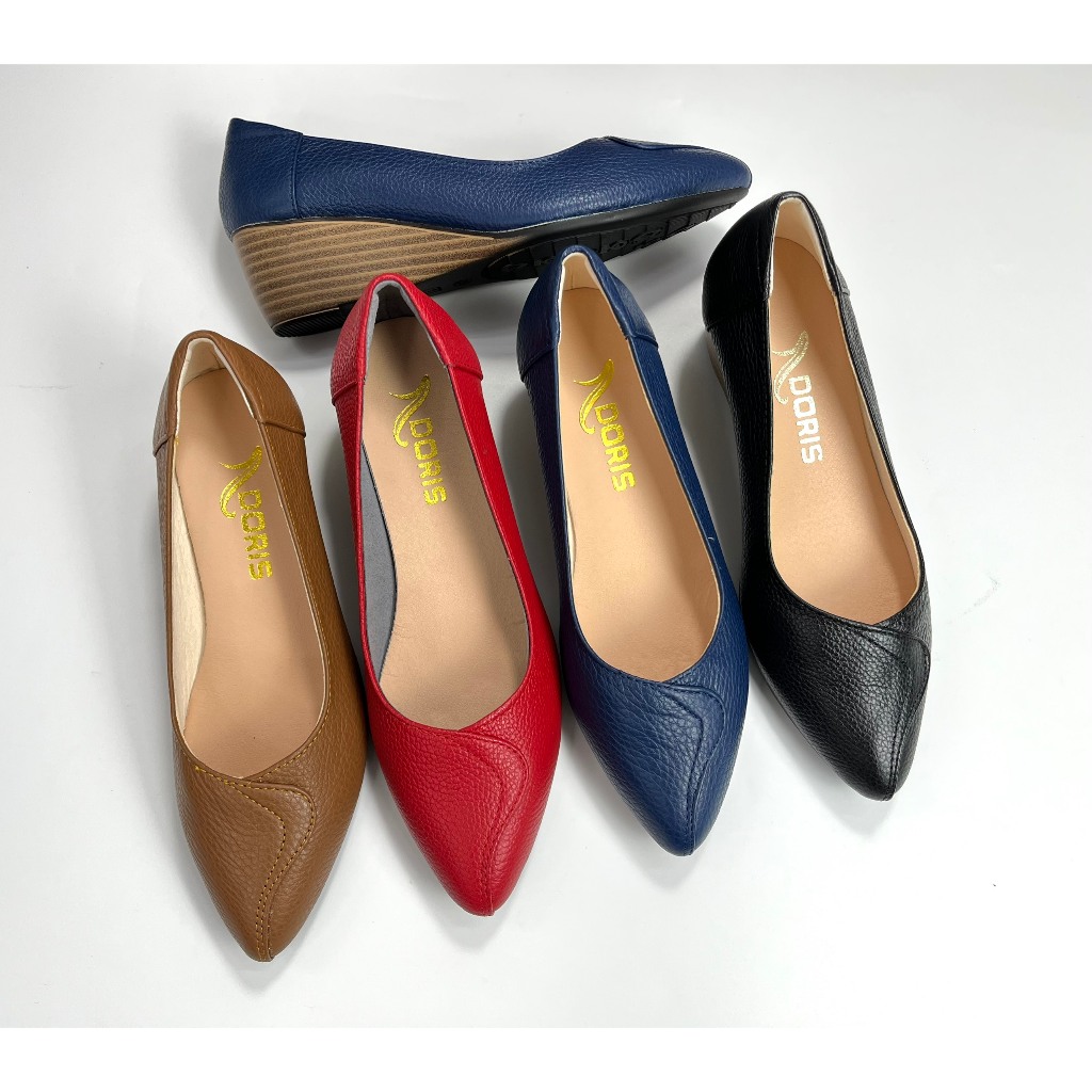 Giày búp bê nữ đế xuồng 5cm da thật mũi nhọn 502- FORM NHỎ - CÓ BẢO HÀNH.