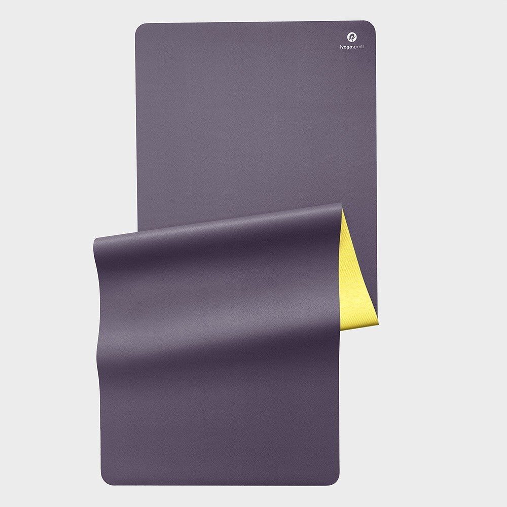 Thảm yoga du lịch cao cấp IYOGA SPORT - dòng thảm cao su gấp 2 mặt chống trơn trượt rất tốt .