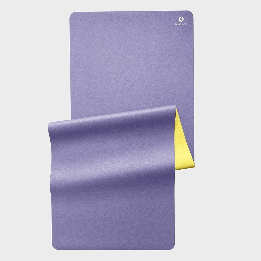 Thảm yoga du lịch cao cấp IYOGA SPORT - dòng thảm cao su gấp 2 mặt chống trơn trượt rất tốt .