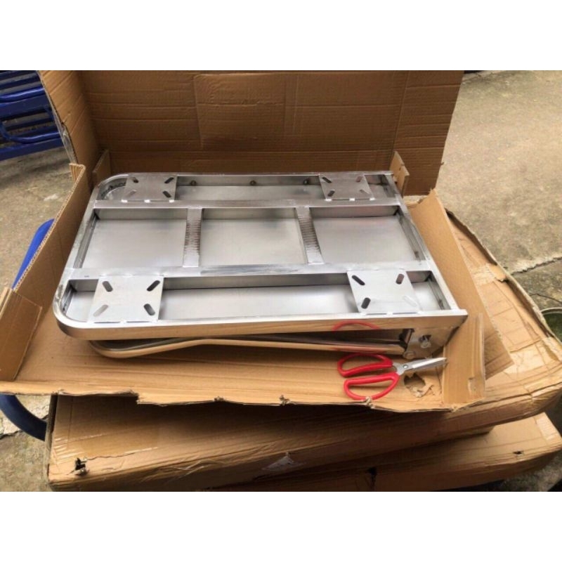 Xe đẩy hàng, xe kéo hàng inox siêu bền tải 60*90 tải 300kg