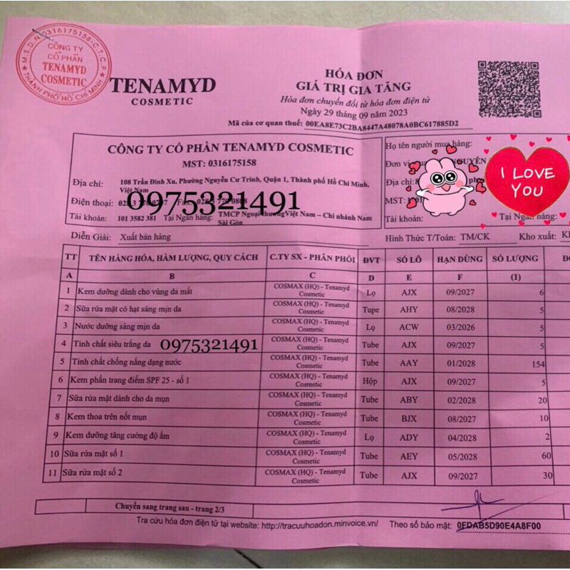 Huyết Thanh Siêu Trắng Da Tenamyd Super Whitenol Serum