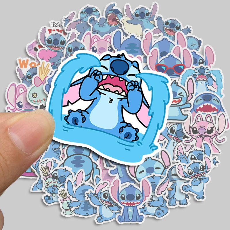 Set 50 sticker Stitch Angel chống thấm nước