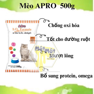 Hạt Mèo Apro IQ 500g danh cho mèo mọi lứa tuổi
