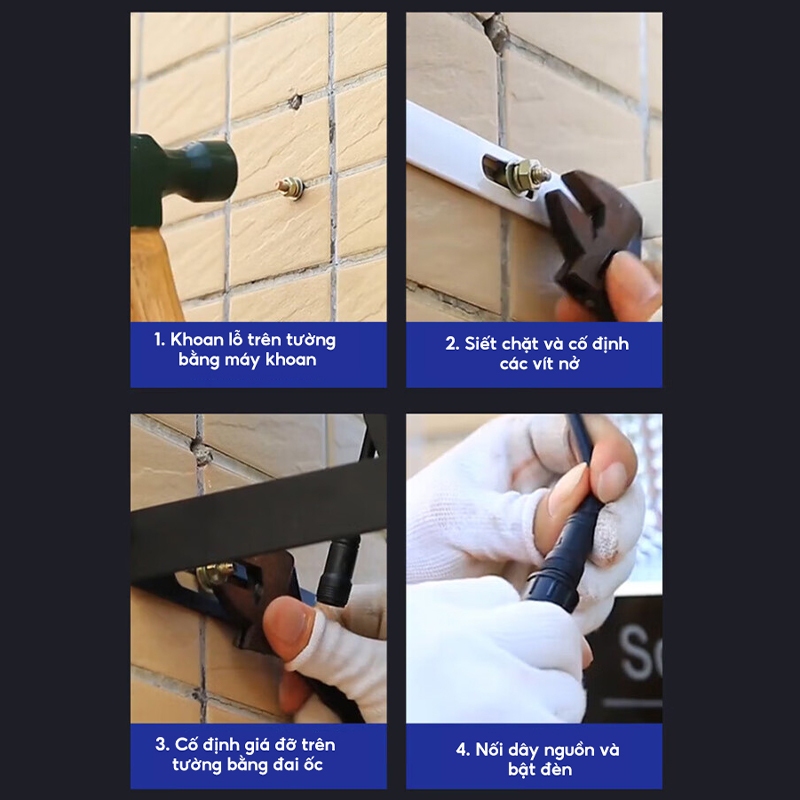 JIOR đèn năng lượng mặt trời solar light 1000W IP67 chống thấm nước đèn LED đèn năng lượng mặt trời trong nhà