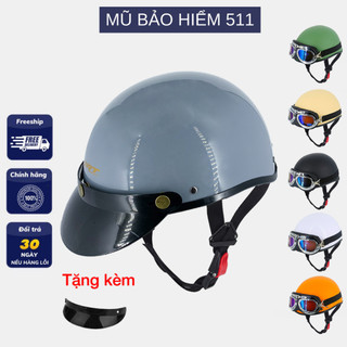 Mũ bảo hiểm lưỡi trai nửa đầu trơn nhiều màu, ép nhiệt cao cấp, chính hãng [VARO Helmet