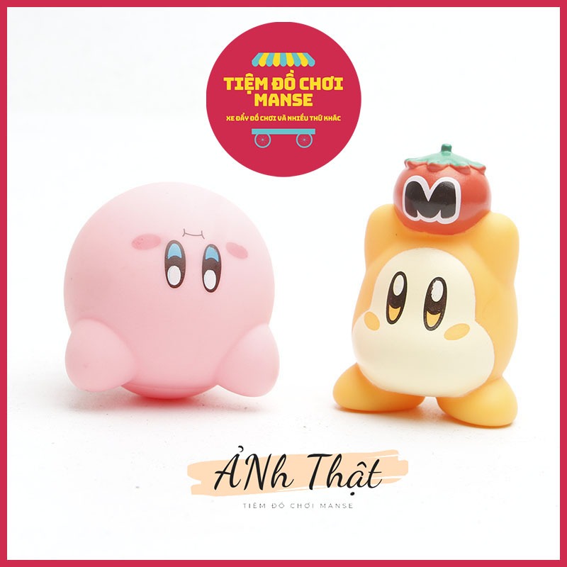 Set Mô hình 8 Kirby Star dễ thương, trang trí bàn làm việc