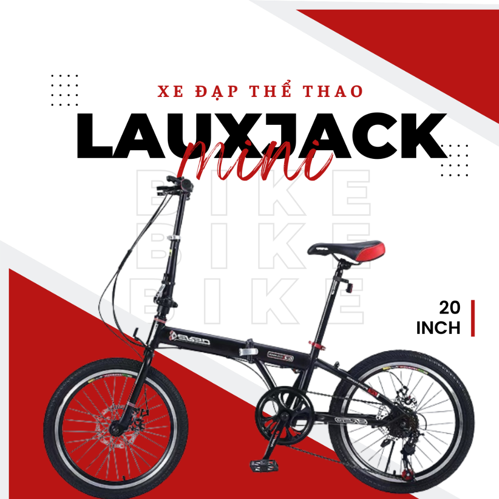 Xe đạp thể thao Lauxjack, Xe đạp ngoài trời Lauxjack gập mini, xe đạp dã ngoại