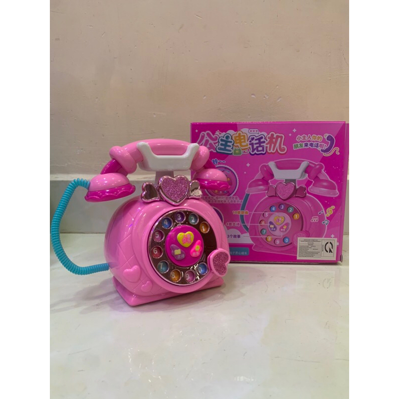 ĐIỆN THOẠI CHO NGÔI NHÀ BÚP BÊ CHIBI, điện thoại bàn kèm mắt kiếng và pin cho bé