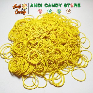Dây thun xe màu vàng buộc bịch nilon 100gr