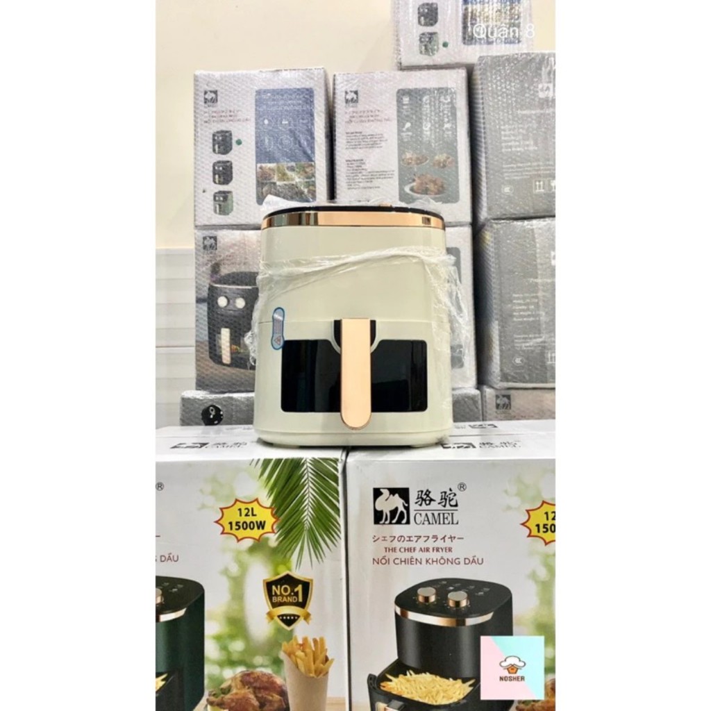 Nồi chiên không dầu Camel 12L lòng ngang