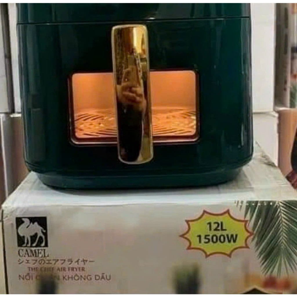 Nồi chiên không dầu Camel 12L lòng ngang