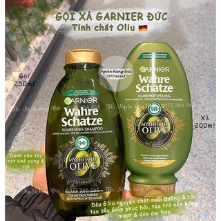 Dầu gội xả Garnier Đức tinh chất Oliu (Olive) - Nguồn hàng Đức