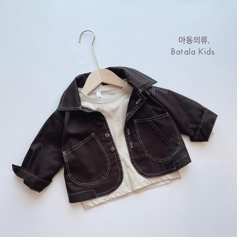 Áo khoác Kaki cho bé trai, bé gái Batala kids chất liệu Kaki mềm nhẹ cho bé từ 10- 22kg KHOAC_KAKI