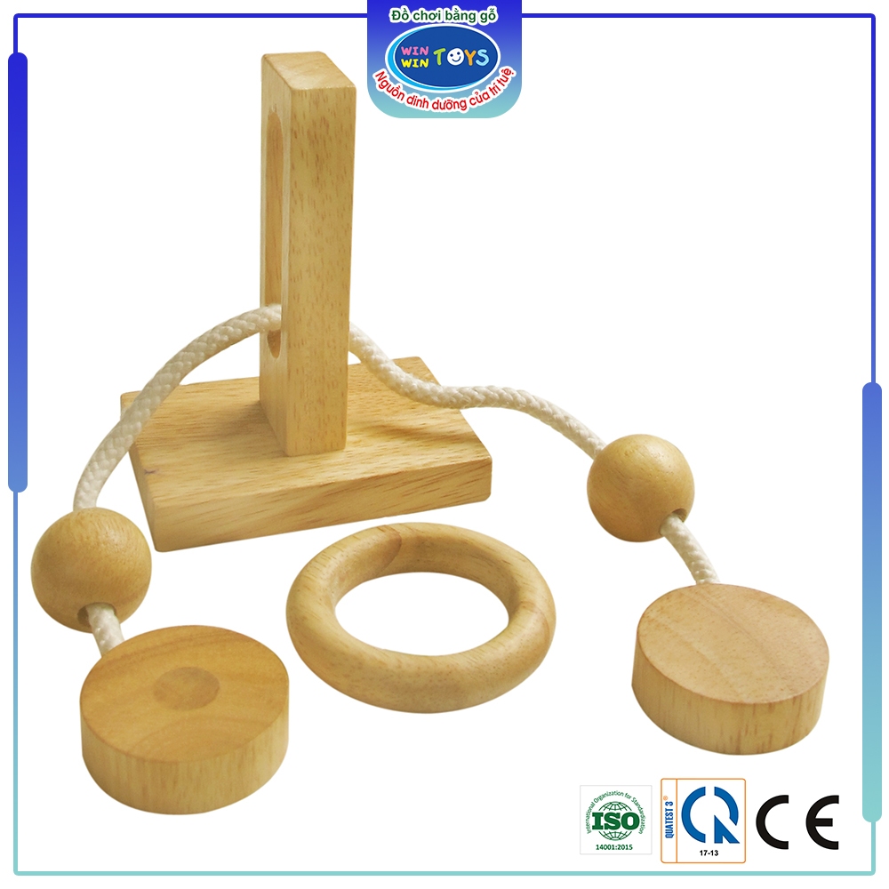Đồ chơi gỗ Thử thách tháo vòng | Winwintoys 63451 |Phát triển tư duy và trí tuệ | Đạt chứng nhận CE và CR