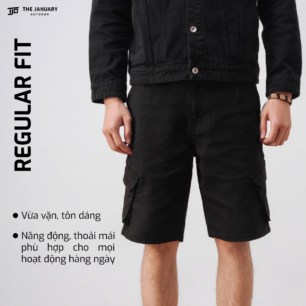 Quần shorts cargo nam TJO quần đùi túi hộp may chéo cách điệu năng động TERRAIN CARGO SHORTS TJO3SS6