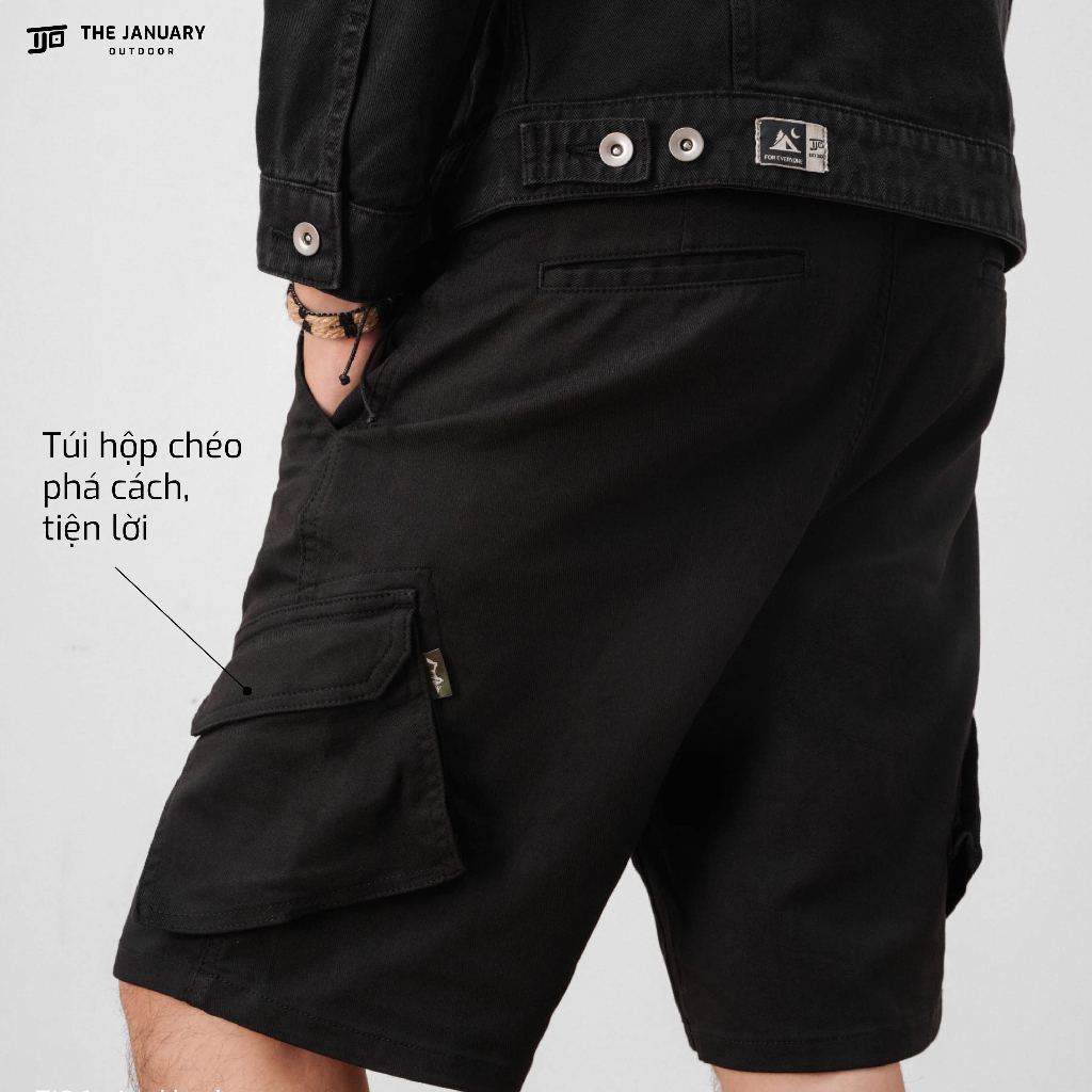 Quần shorts cargo nam TJO quần đùi túi hộp may chéo cách điệu năng động TERRAIN CARGO SHORTS TJO3SS6