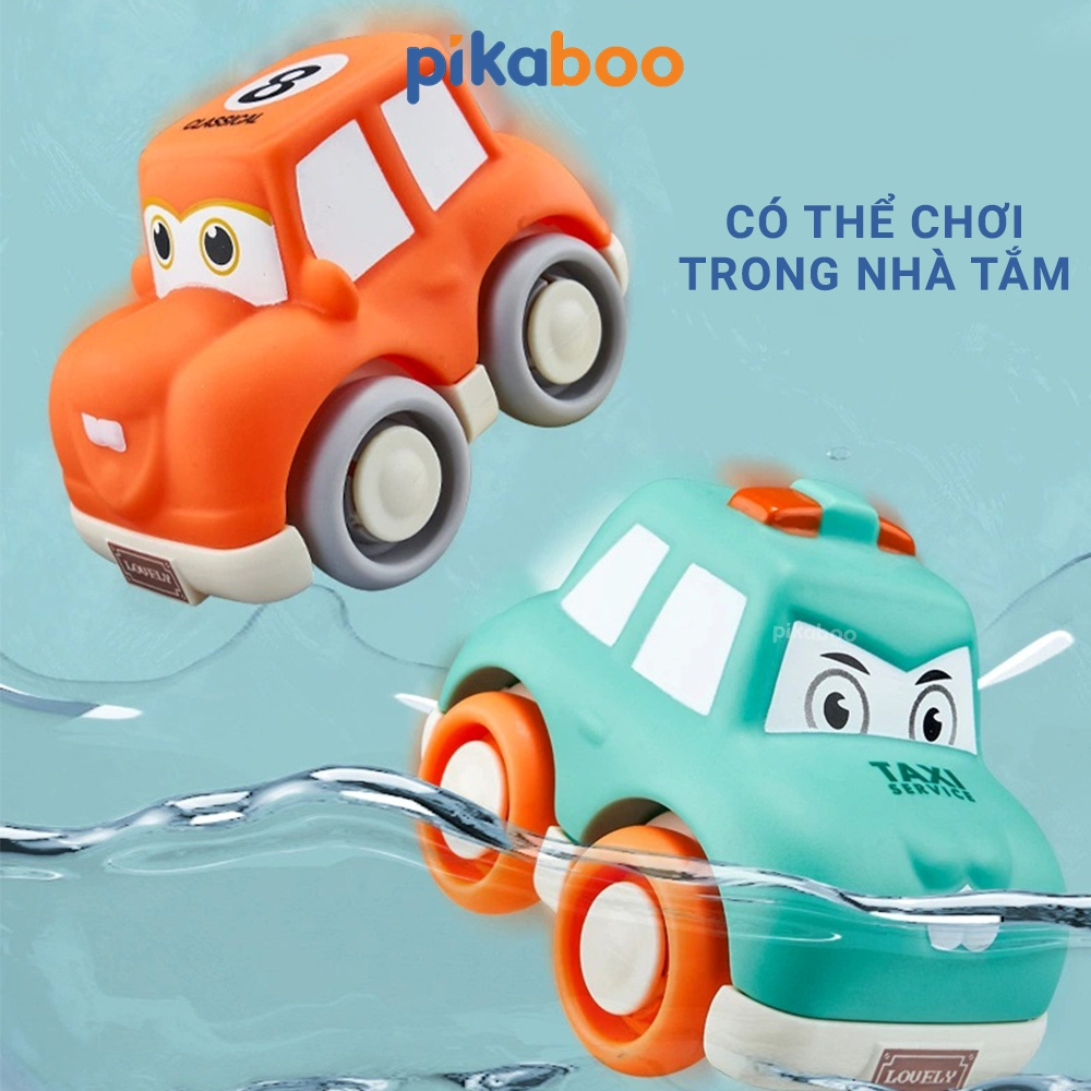 Đồ chơi ô tô xúc xắc Pikaboo mẫu mã đa dạng màu sắc phong phú giúp kích thích thị giác chất liệu nhựa an toàn