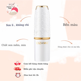 Son nội địa Nhật bản CEZANNE Lasting lip Color không chì, lâu trôi, mềm mịn 504, 501, 402, 407