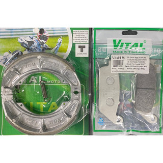 Bố thắng trước sau Suzuki GZ 150, GZ 150A hiệu VITAL - Má phanh xe máy, bố thắng đĩa VITAL chính hãng Thái lan