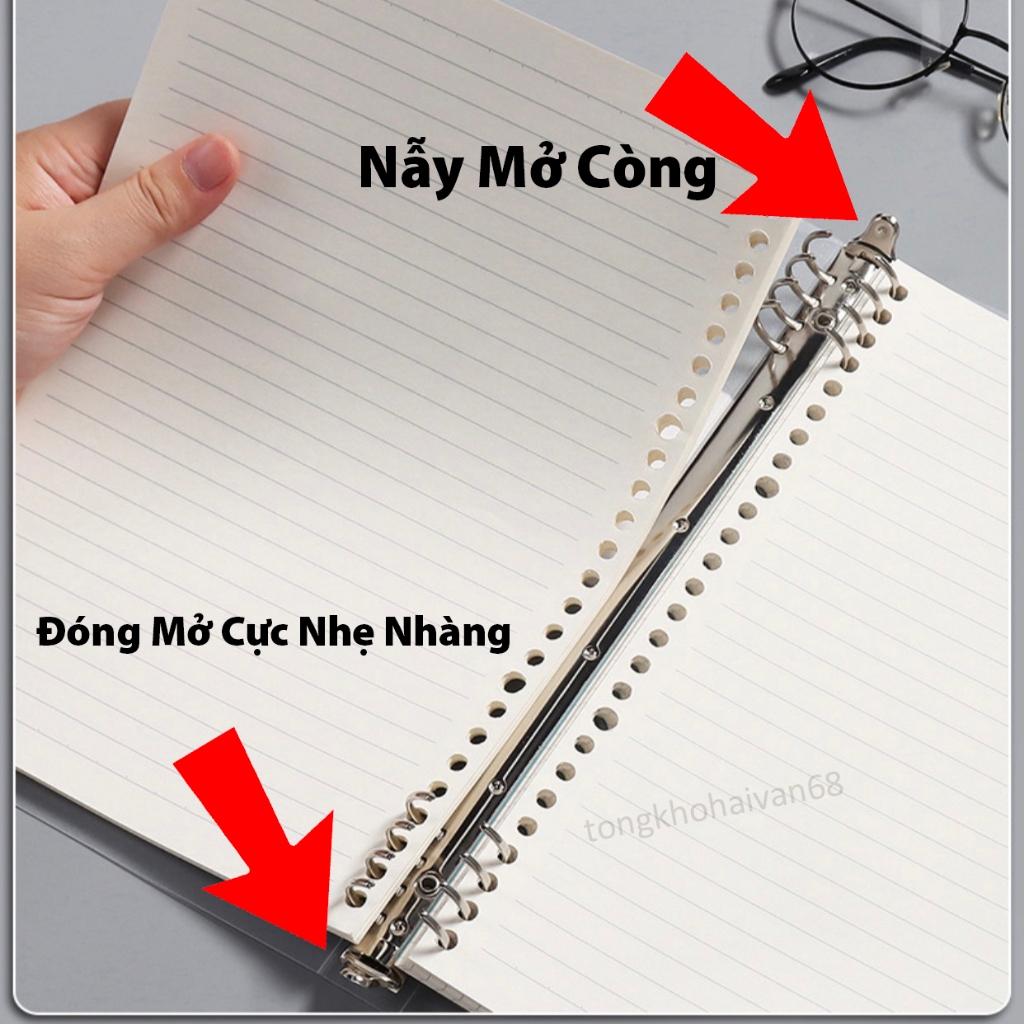 Sổ còng bìa sổ còng A4 A5 B5 binder còng sắt 4 8 9 6 20 26 30 còng làm sổ tay, sổ ghi chép, notes, thiết kế đẹp