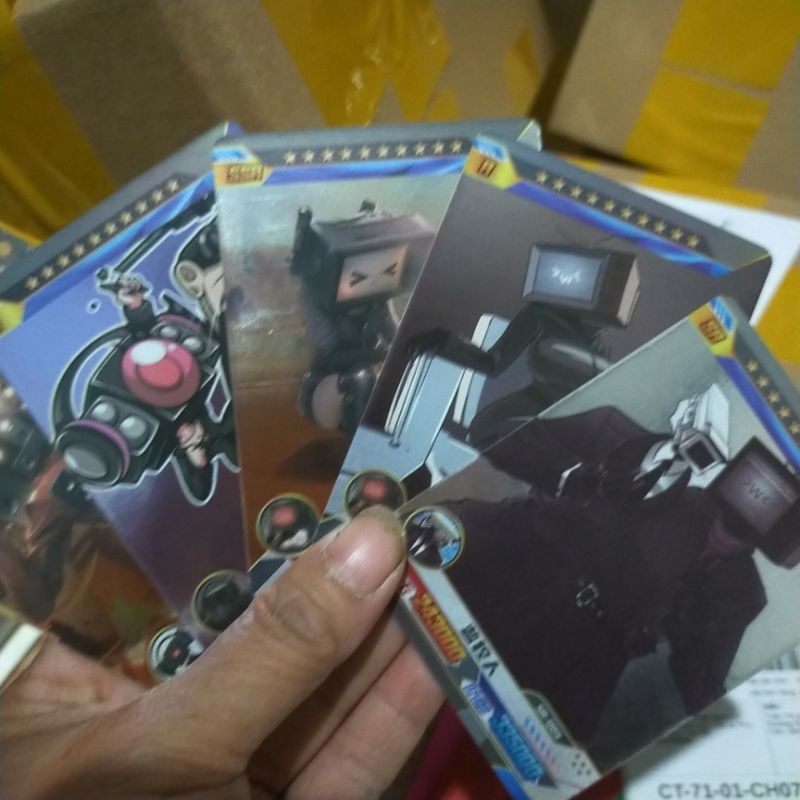 Thẻ Skibidi Toilet có hàng mới  36 túi mỗi túi 8 thẻ