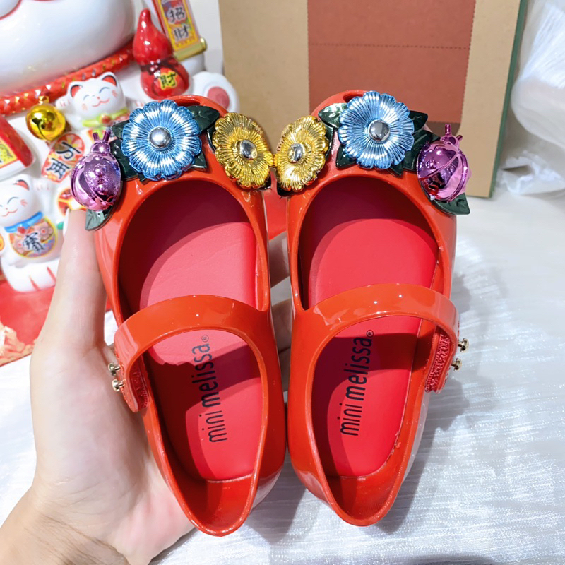 Giầy nhựa mềm thơm melissa nơ hoa bọ siêu xinh cho bé từ 1-8 tuổi