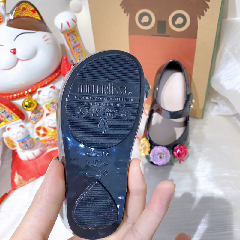 Giầy nhựa mềm thơm melissa nơ hoa bọ siêu xinh cho bé từ 1-8 tuổi