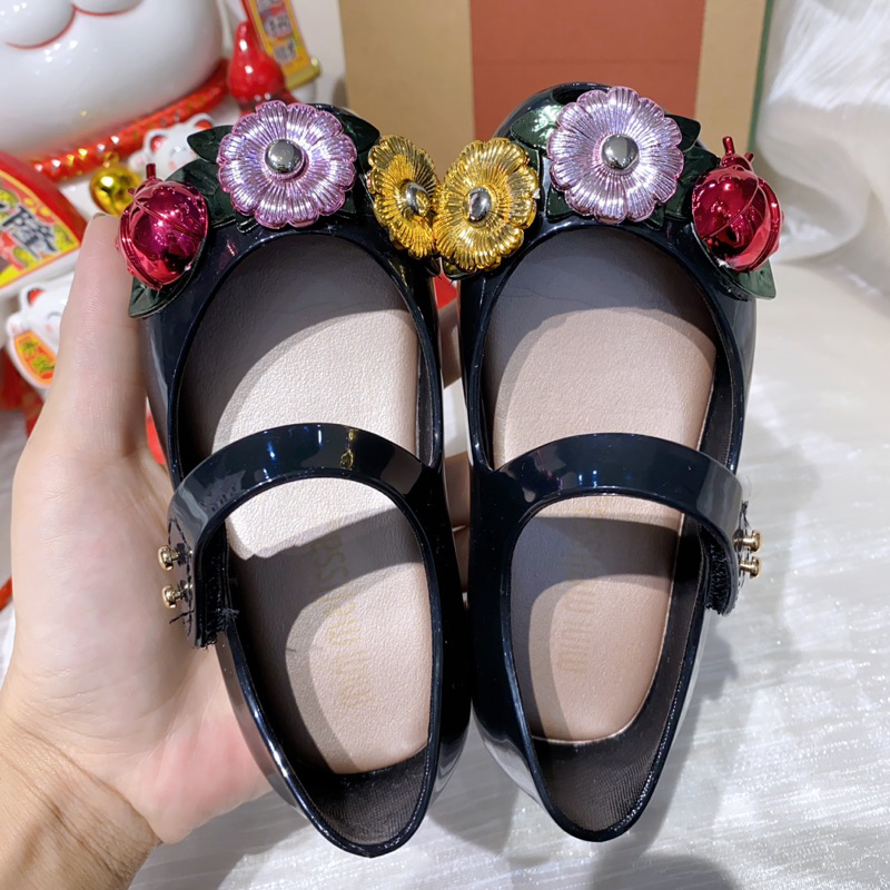 Giầy nhựa mềm thơm melissa nơ hoa bọ siêu xinh cho bé từ 1-8 tuổi