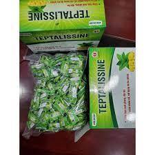 Kẹo ngậm giảm ho, mát họng TEPTALISSINE hộp 200 viên với tinh dầu bạc hà, tinh dầu tràm