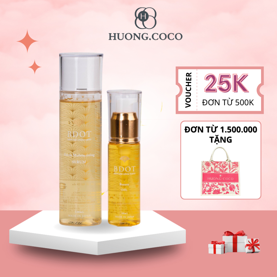 Cặp Đôi Dưỡng Da Bdot Nhật Bản Giúp Cải Thiện Lão Hóa, Làn Da Săn Chắc, Căng Bóng, Giảm Thâm Mụn
