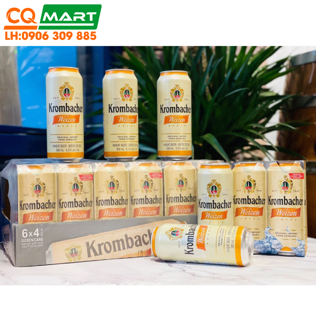 Bia Krombacher WEIZEN 5.3% Lon 500ml